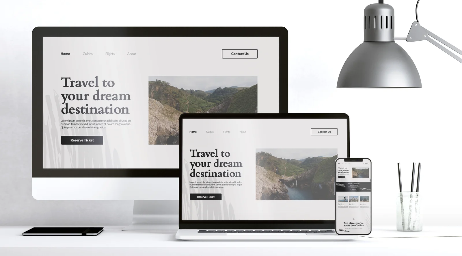 Exemple de site web refondu