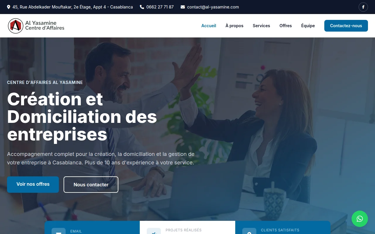Site vitrine Al Yasamine