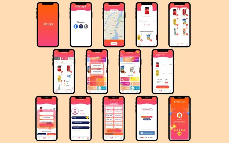 Aperçu de l'application Deuspi