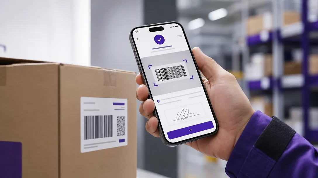 app livreur (scan, preuve de livraison)