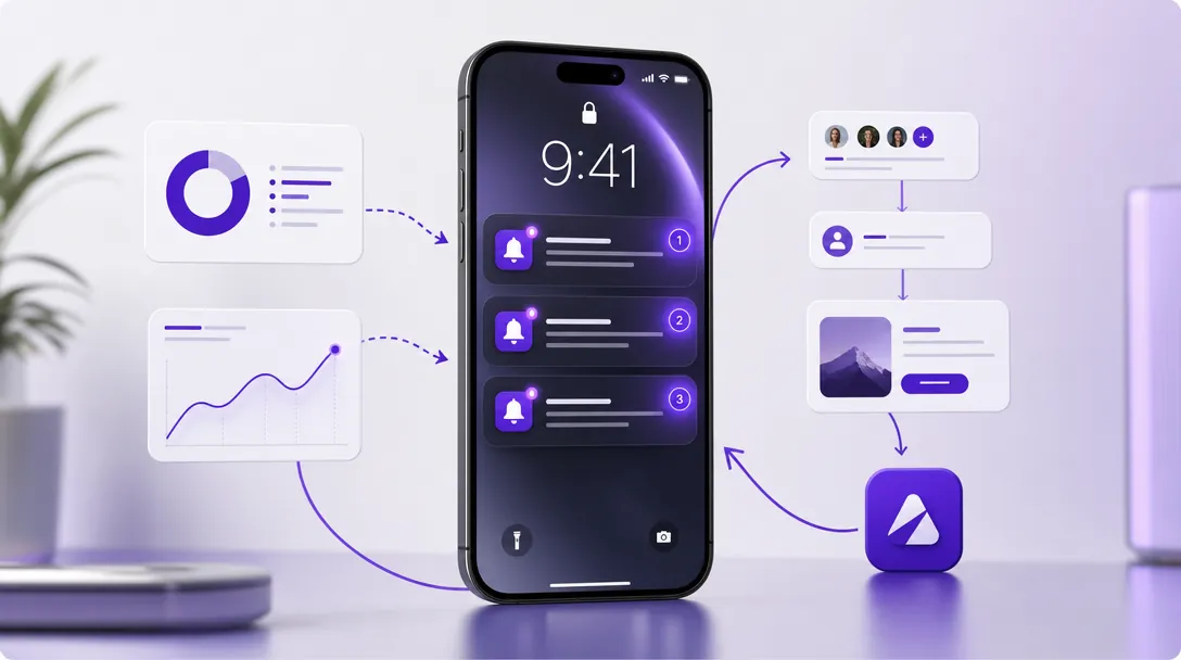 parcours de notifications push et réengagement